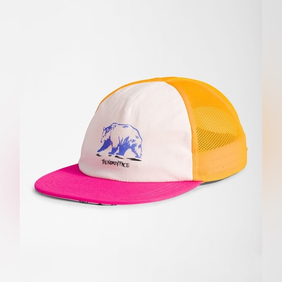 The North Face Class V Trucker Cap Gold Bear Graphic ✨ OS | pink white gold - Picture 8 of 8